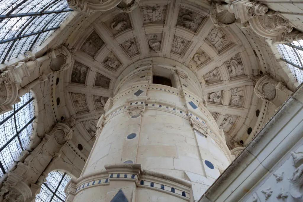 The double-helix staircase at Chambord.