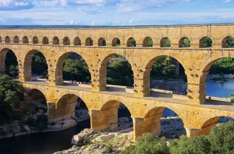 The Pont du Gard in France.
