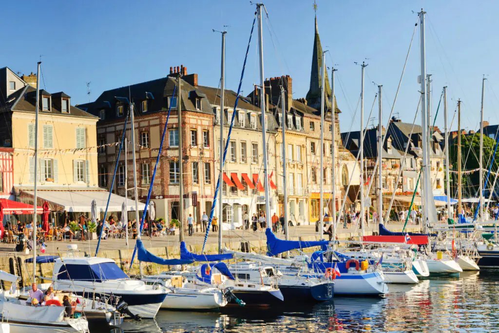 The waterway in Honfleur, France.