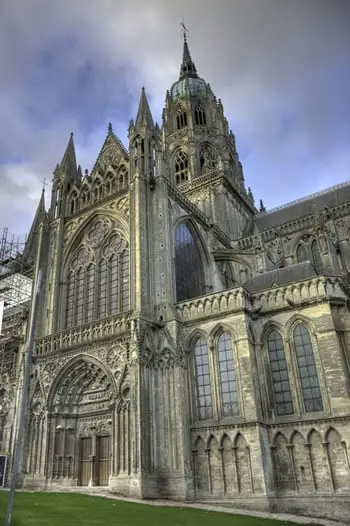 The cathedral in Bayeux, France.
