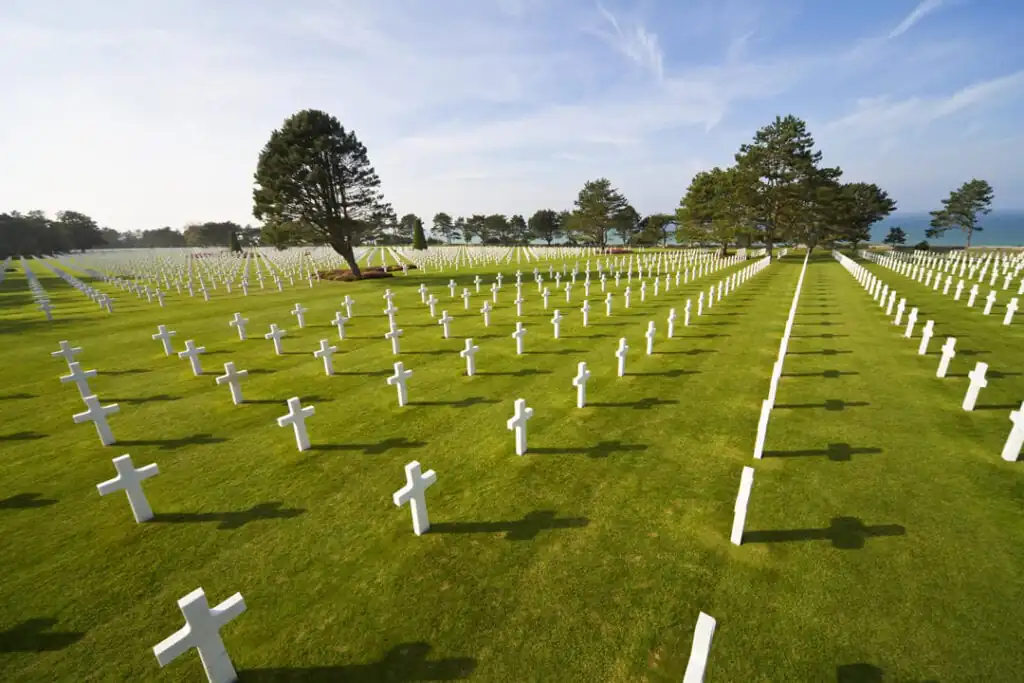 The American cemetery at Colleville-sur-Mer
