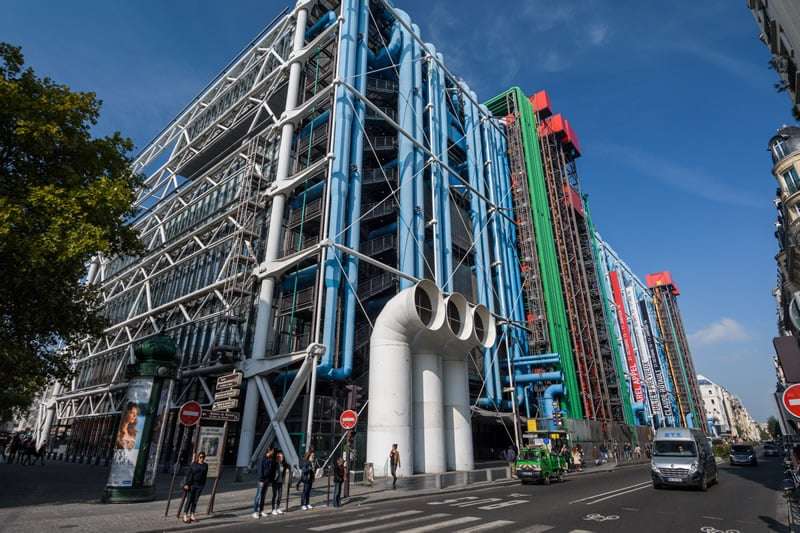 The Centre Pompidou, a stop on our Paris bike tour.