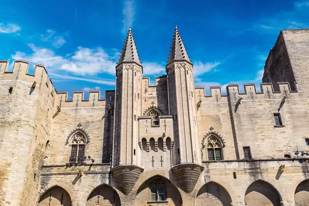 The "Pope's Palace" in Avignon.