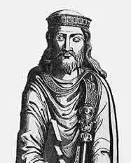 A sketch of Clovis, the Celtic king of France.