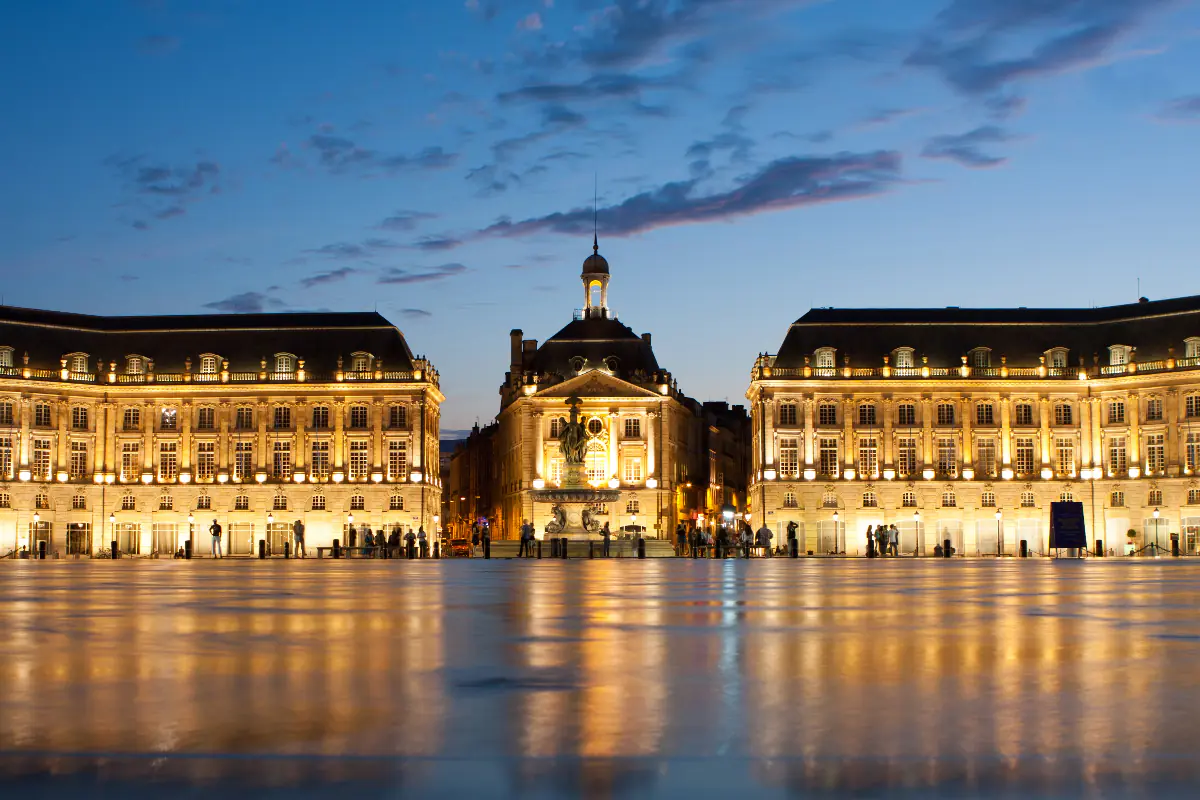 Place de la Bourse in Bordeaux.