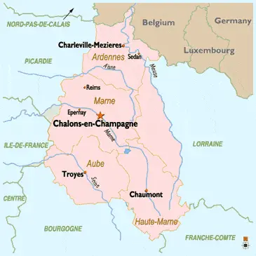 The historic Champagne region in France.