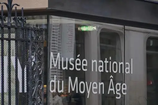 The front of the Musée de Cluny (musée du Moyen Age) in Paris, France.