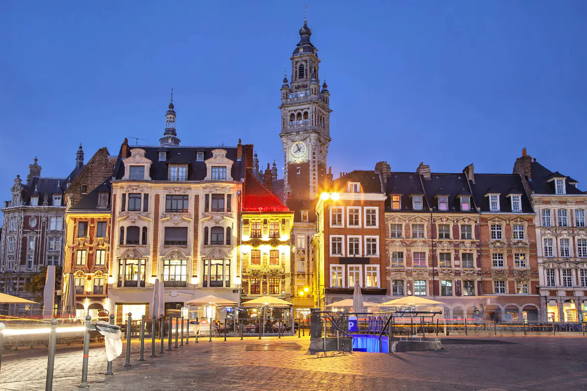 The main square in Lille, France capital of the Hauts-de-France region.