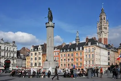 The main square in Lille, France capital of the Hauts-de-France region.