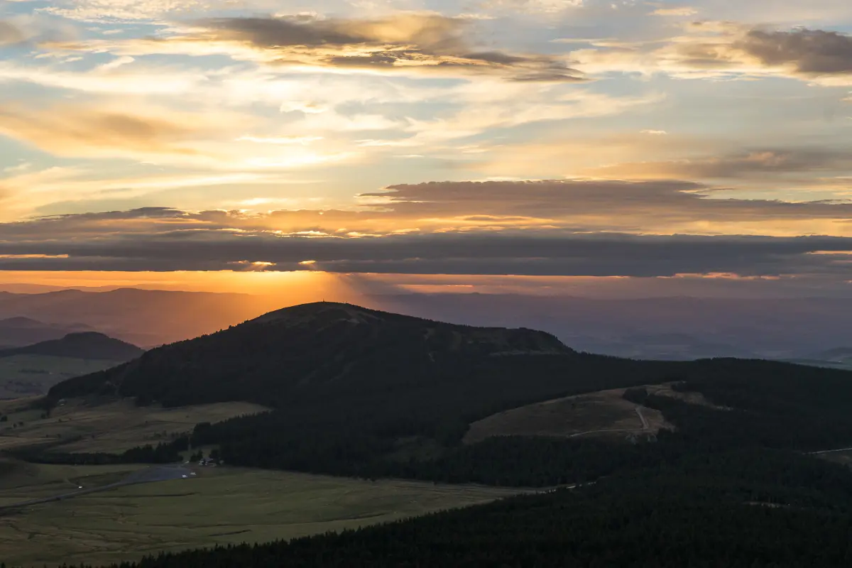 Puy de Dome in the Auvergne Volcanoes Regional Nature Park