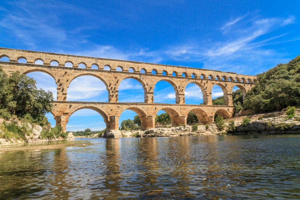 Visit the Pont du Gard in Provence.