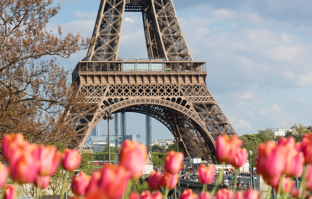 Spring in Paris at the Eiffel Tower