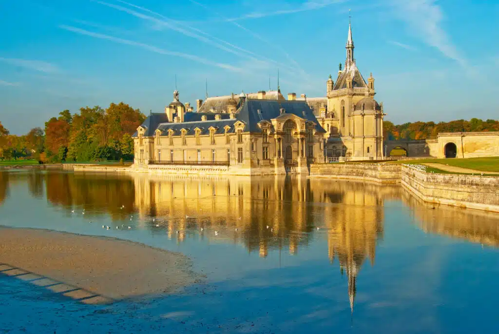 Chateau de Chantilly in the Hauts-de-France region.