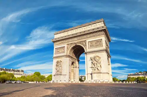 Panoramic view of Paris with Eiffel Tower during the Private Paris in a Day Tour