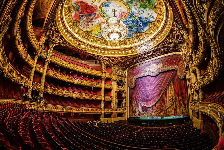The interior of the Palais Garnier opera house