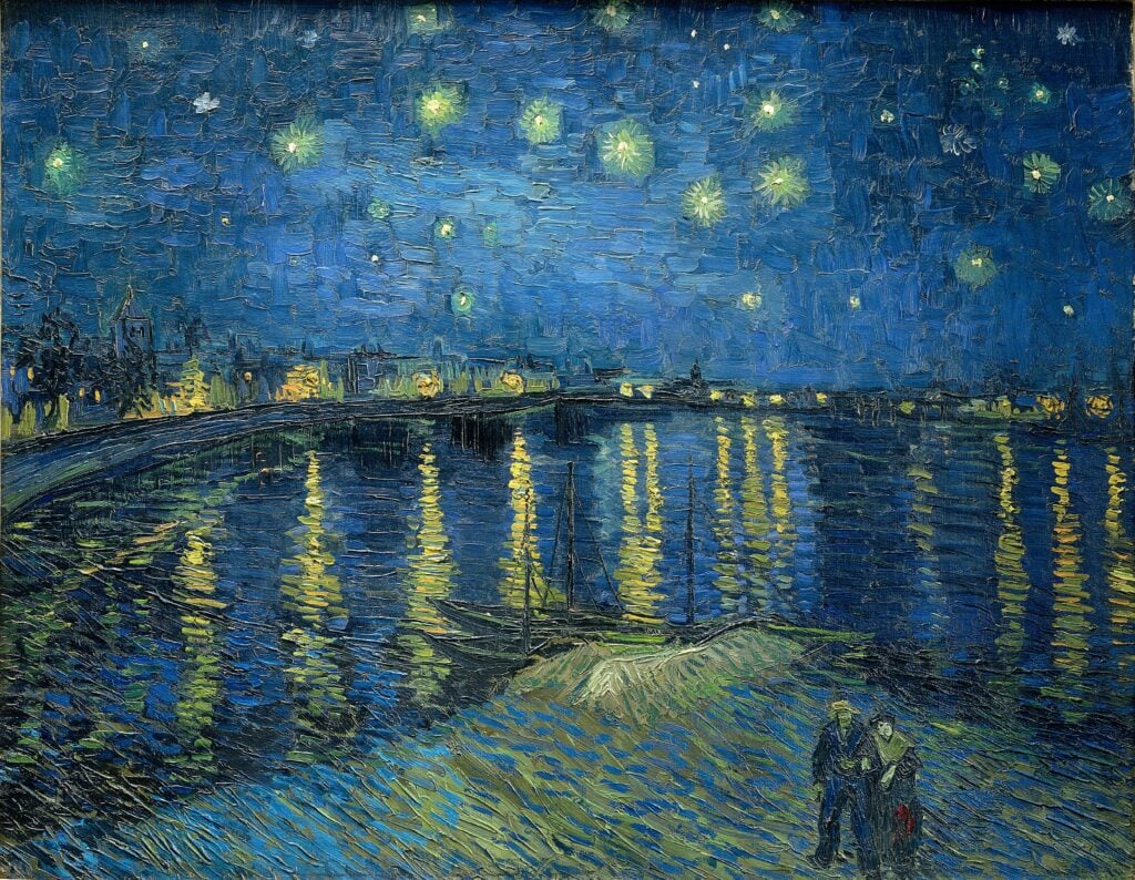 Van Gogh's iconic "Starry Night Over the Rhône" at the Musée d’Orsay.