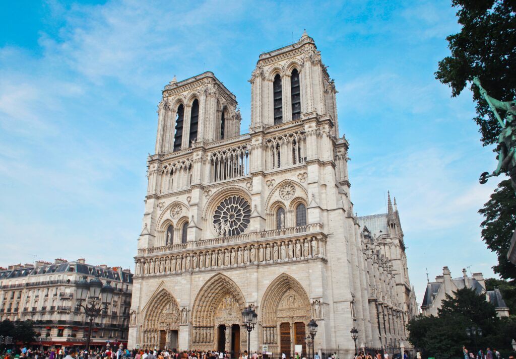 Notre-Dame de Paris on a sunny day.