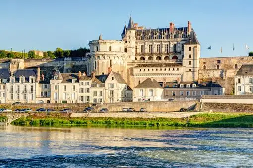 A view of Amboise castle from across the river.