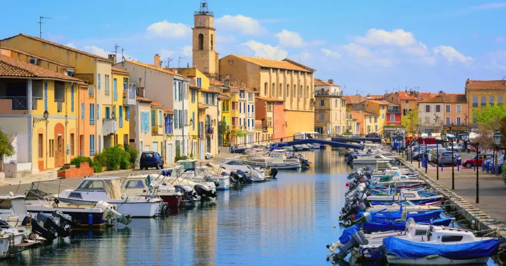 Canals in the town of Martigues in Provence, France