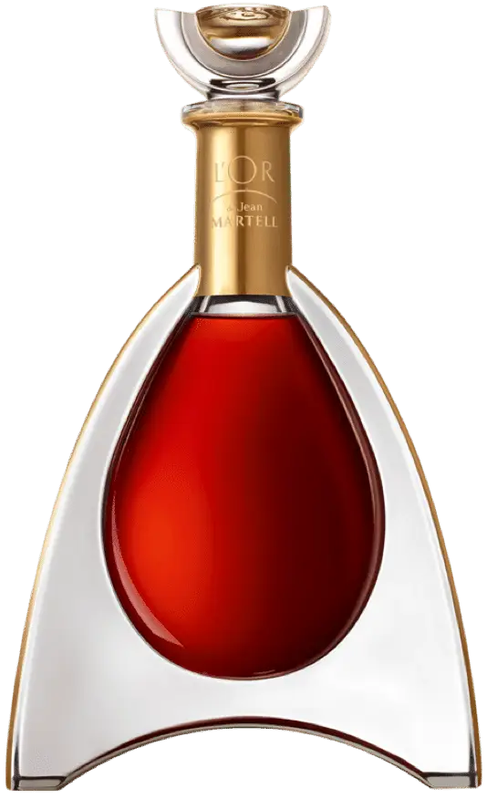 A bottle of L’Or de Jean Martell cognac.  One of the world's best.