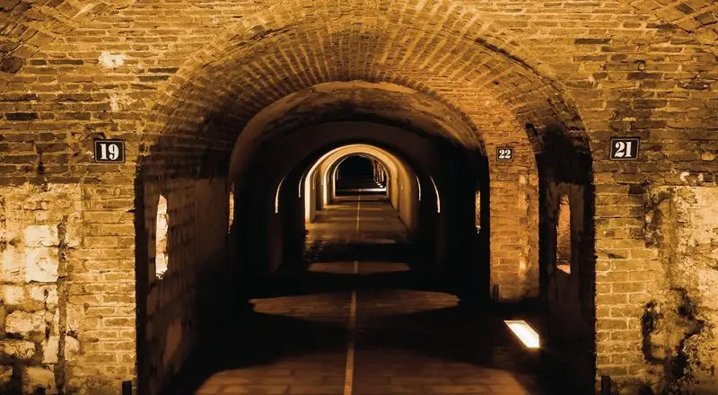 The historic champagne cellars at Moët & Chandon.