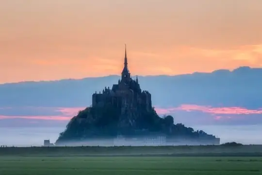 Mont Saint Michel in the mist