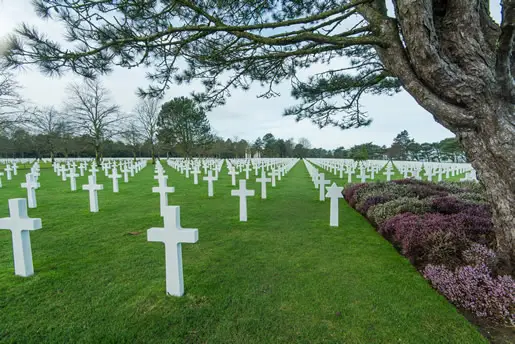 The American military cemetery at Colleville-sur-Mer