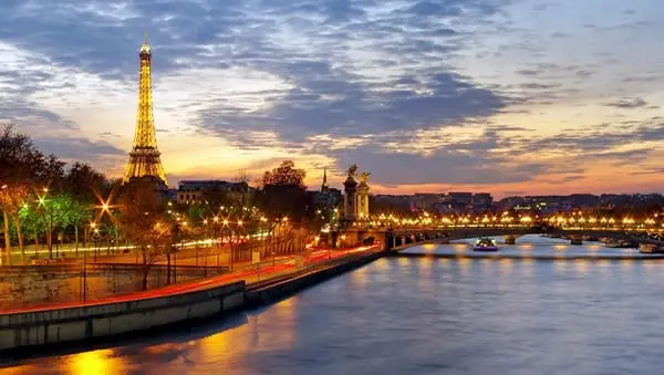 The beautiful Seine river in Paris.