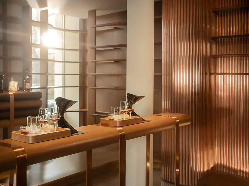A tasting room at Hennessy in Cognac, France.