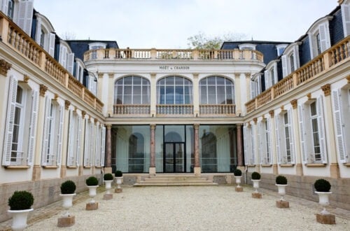 The entrance to Moët & Chandon in Epernay