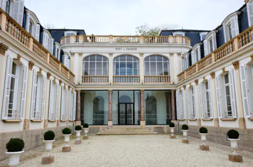 The entrance to Moët & Chandon in Epernay