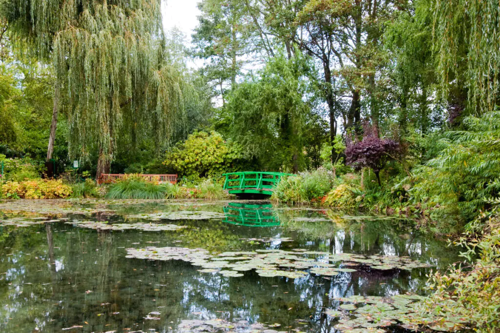 The exterior of Claude Monet's house in Giverny.