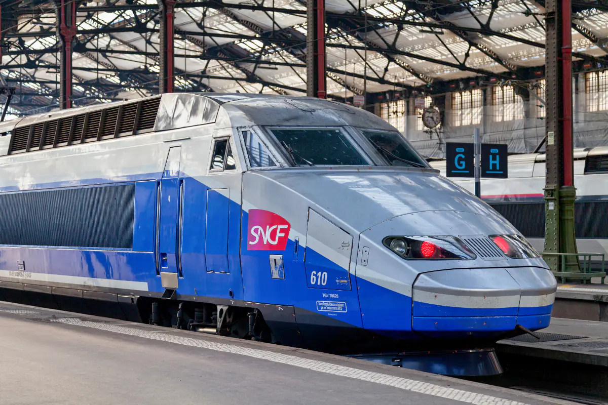 Top Five Train Trips From Paris: TGV trains at a station in Paris