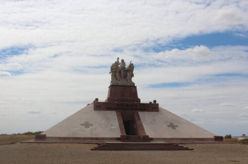 La Ferme de Navarin Ossuary, a WWI memorial in the Champagne region
