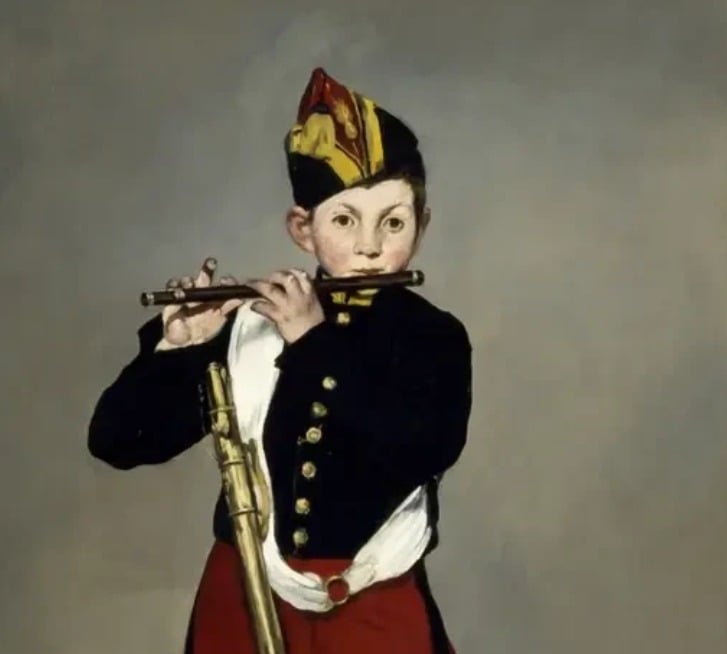Edouard Manet's Le fifre, at the Musée d'Orsay