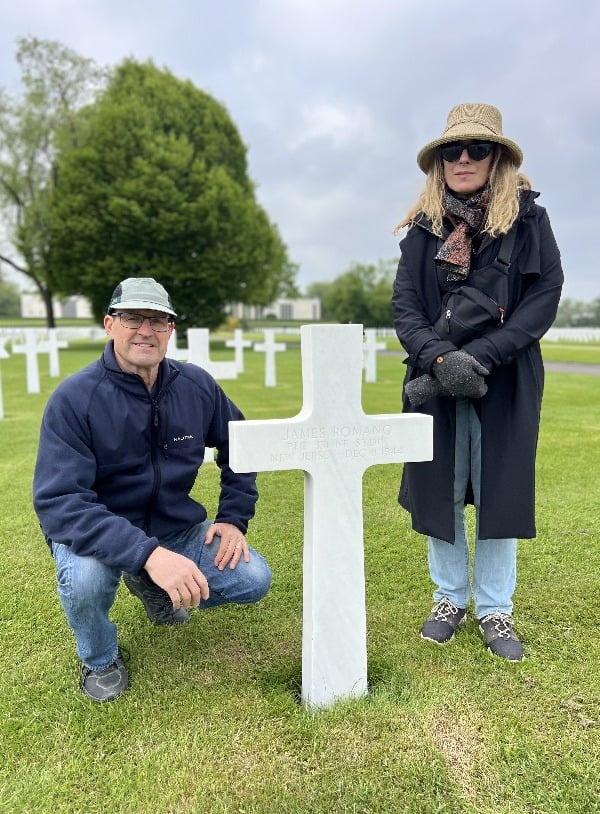 Link Paris clients at the Henri Chapelle cemetery in Belgium.