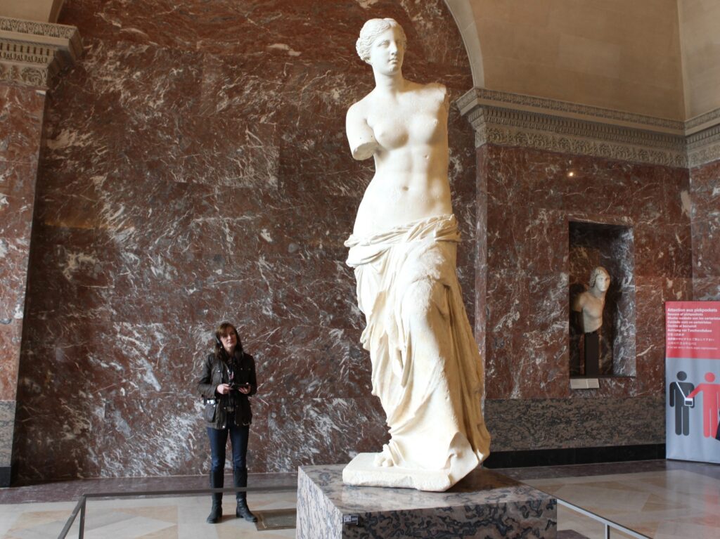The beautiful Venus de Milo at the Louvre