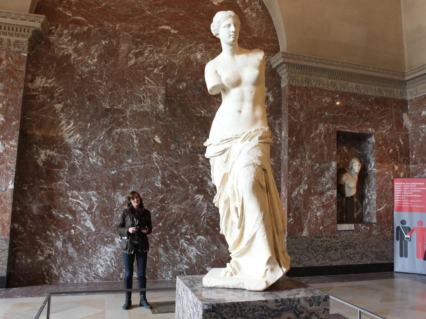 The Venus de Milo in the Sully wing of the Louvre