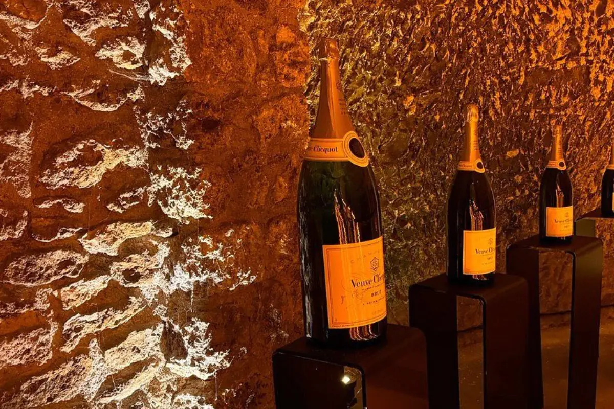 Veuve Clicquot champagne cellars in Reims France
