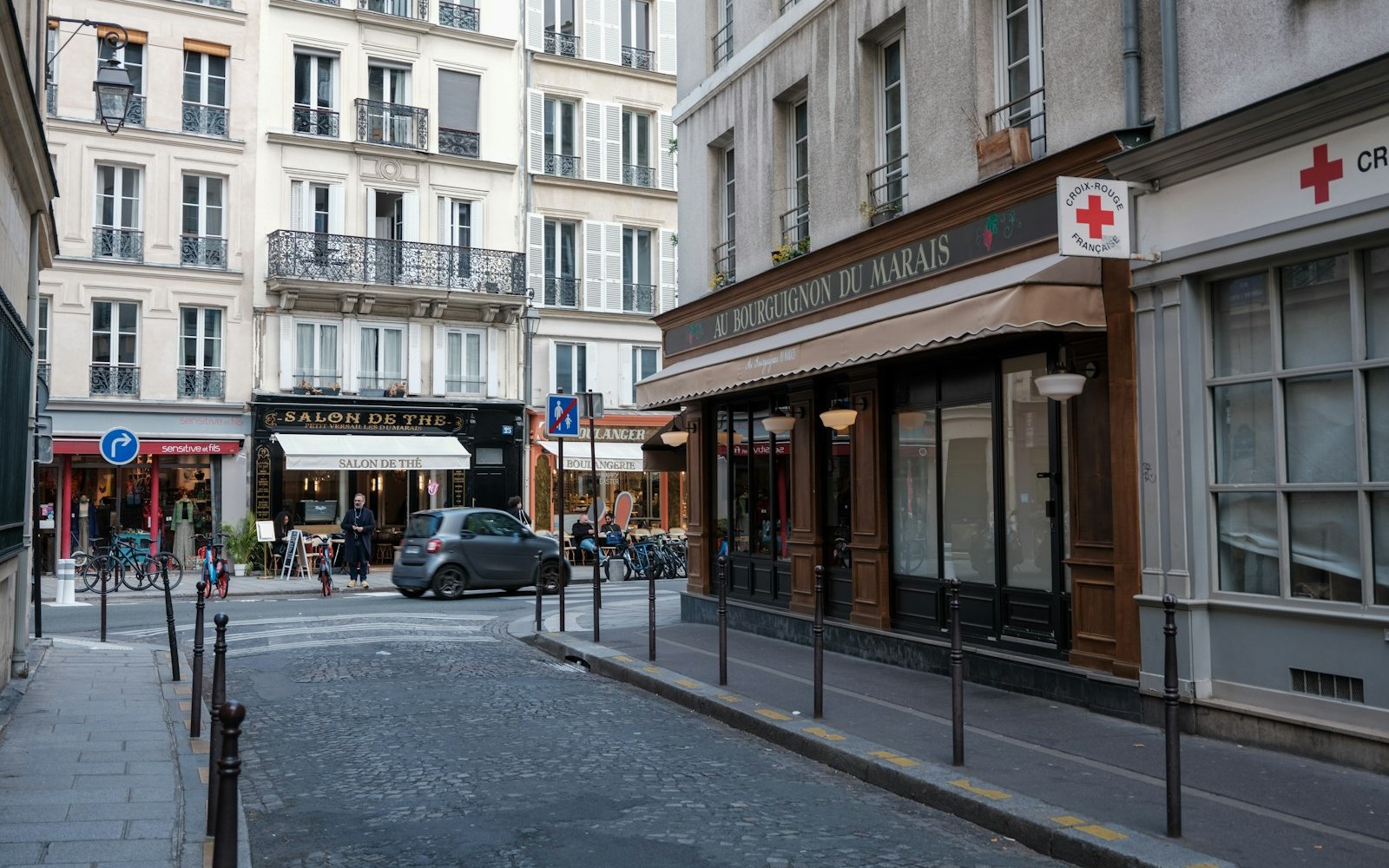 A street in the Marais, a short walk from the Musée Picasso