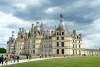 Chambord castle on a cloudy day