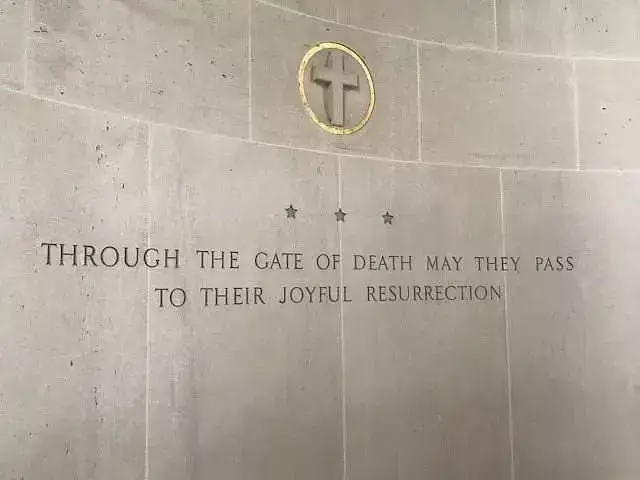 The Wall of the Missing at the Normandy American cemetery